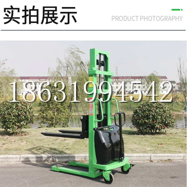 长沙市电动叉车堆高车液压铲车电瓶1吨2吨站驾步行式小型全自动叉车